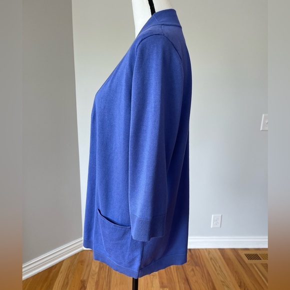 Leo & Nicole new with tags size XL petite open front cardigan 3/4 sleeve mature - Picture 4 of 13